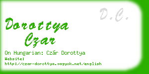 dorottya czar business card